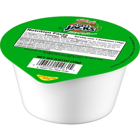 Kelloggs Kellogg's Apple Jacks Cereal .63 oz. Bowl, PK96 3800002996
